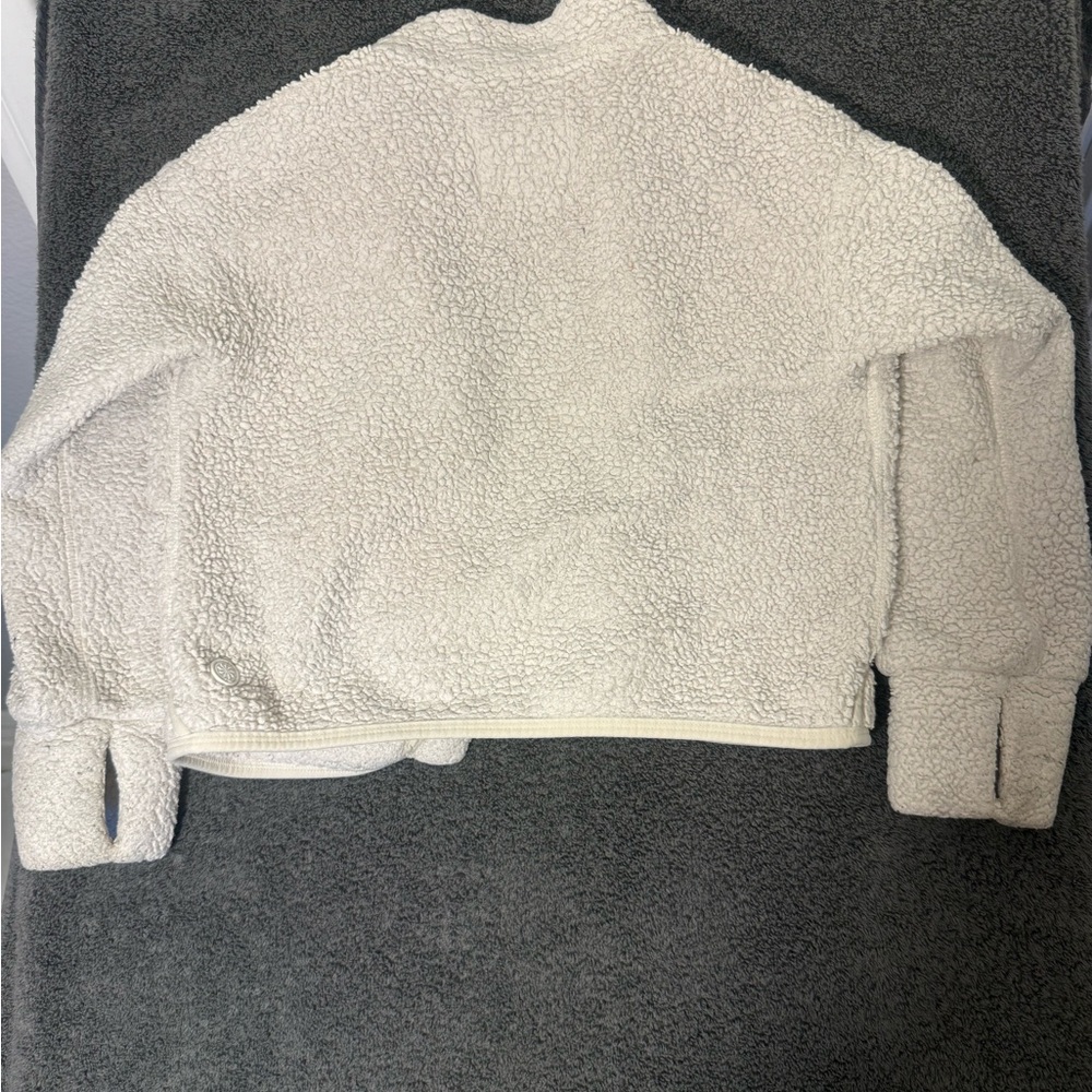 Athleta Girl  Cream Sherpa Kids Jacket - Picture 3 of 6